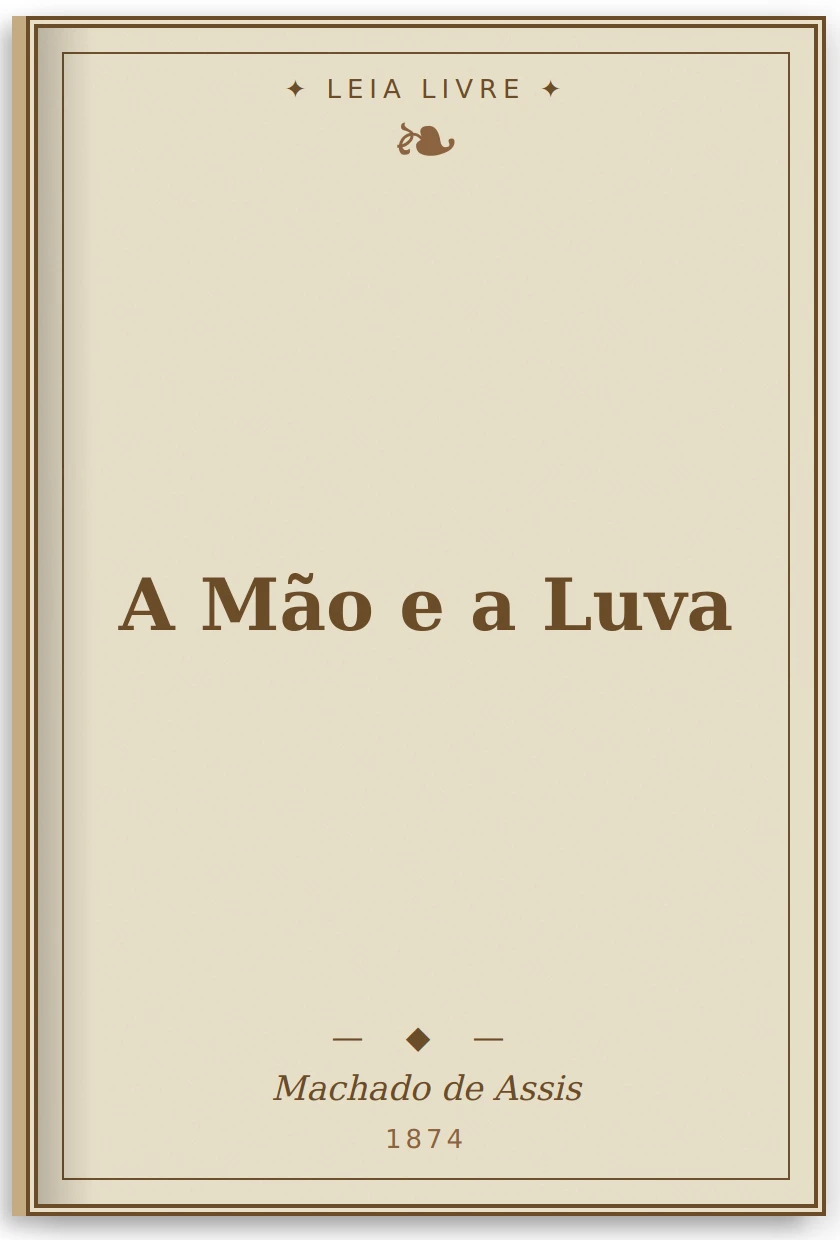 A Mão e a Luva - Capa do livro de Machado de Assis