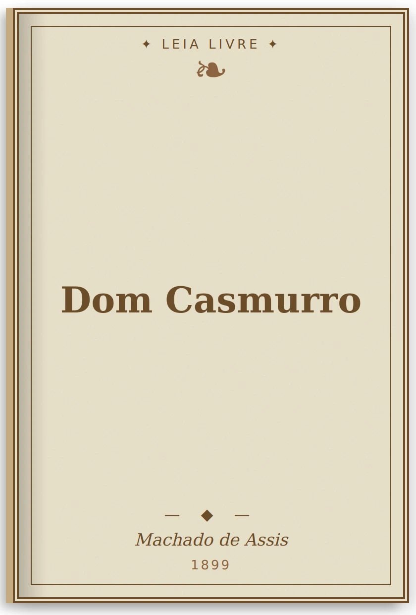 Dom Casmurro - Capa do livro de Machado de Assis