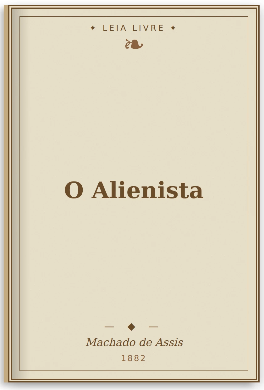 O Alienista - Capa do livro de Machado de Assis