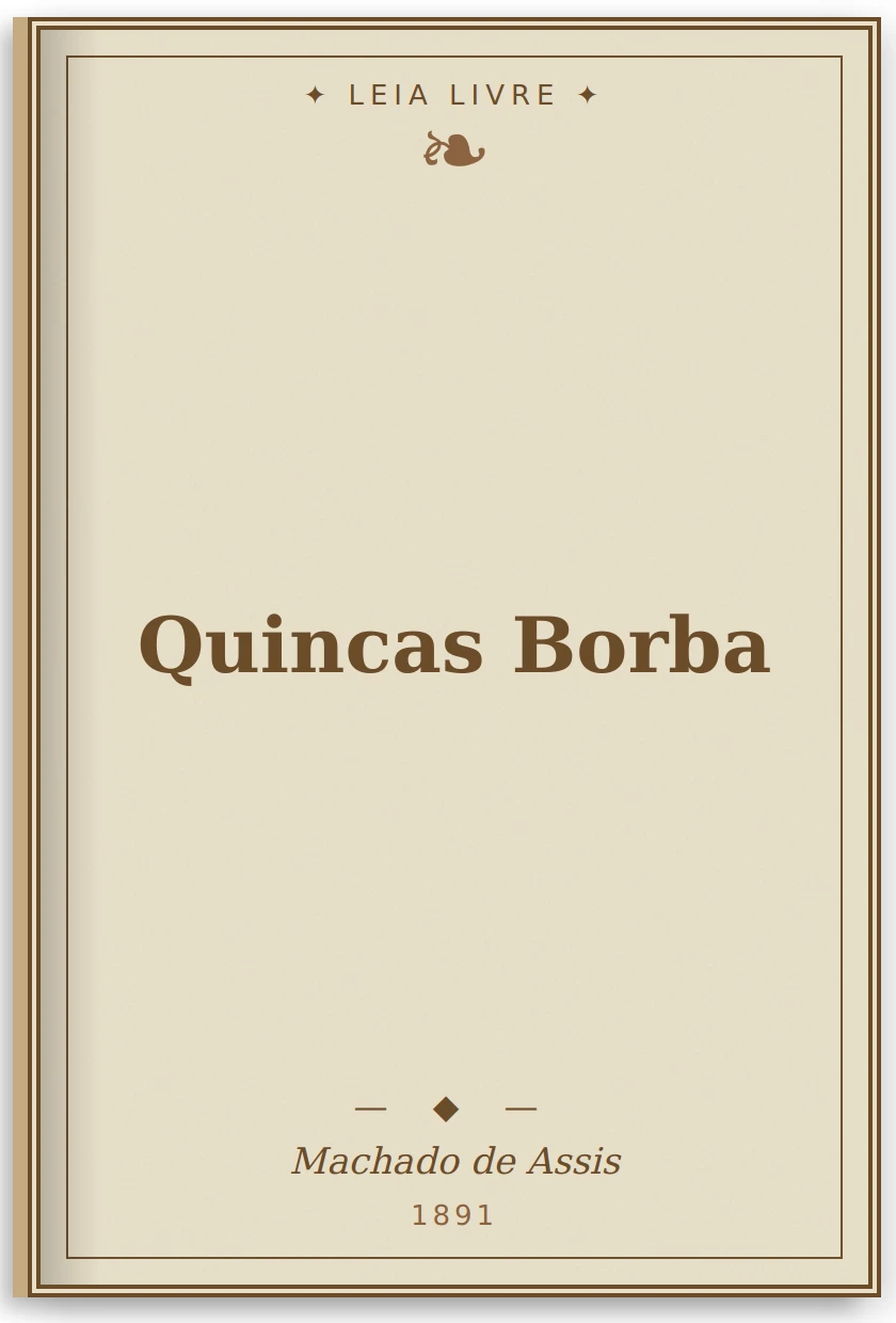 Quincas Borba - Capa do livro de Machado de Assis